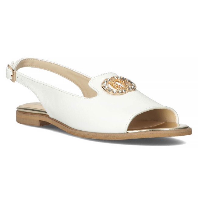 Bílé kožené sandály Filippo 116