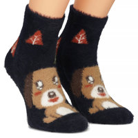 Dámské ponožky psí granát