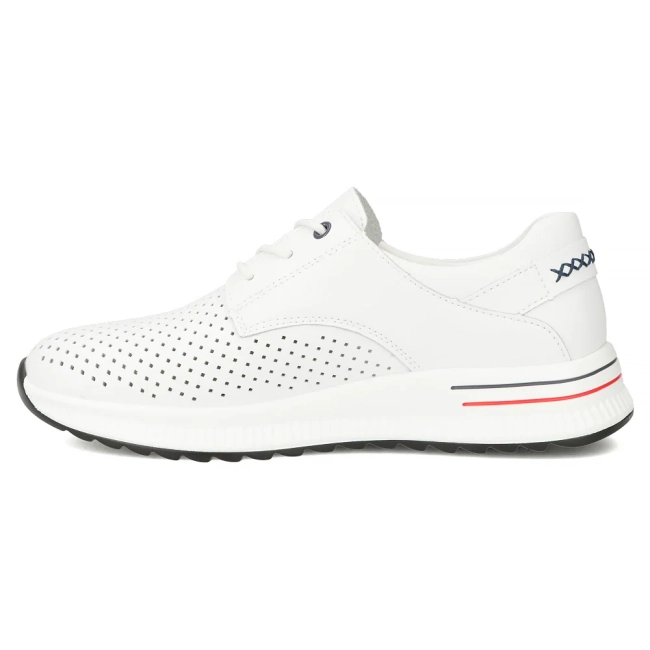 Bílé kožené polobotky Filippo DP6022/26 WH