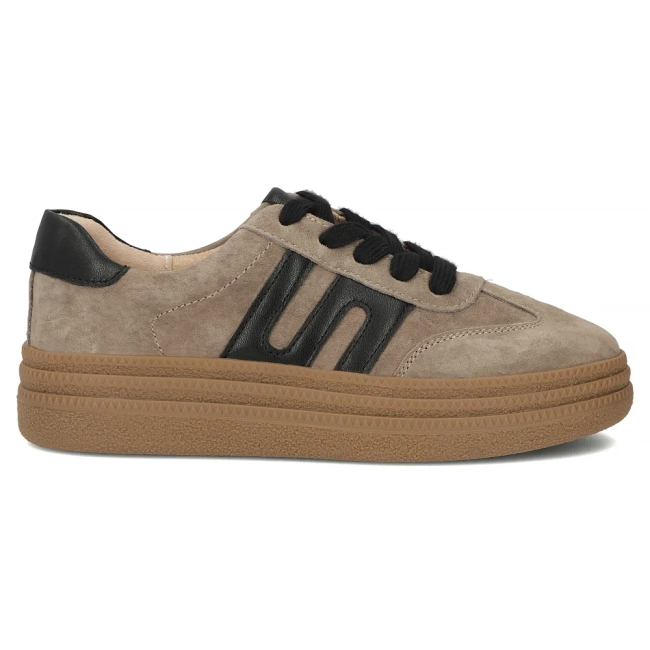 Taupe kožené tenisky Filippo DP7114/26 TP