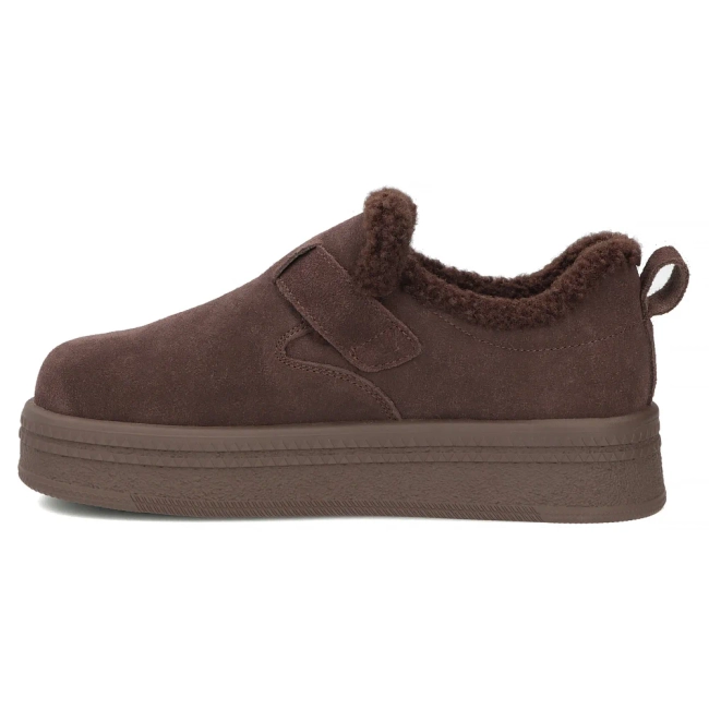 Tmavě hnědé kožené tenisky Filippo DP7946/26 D BR