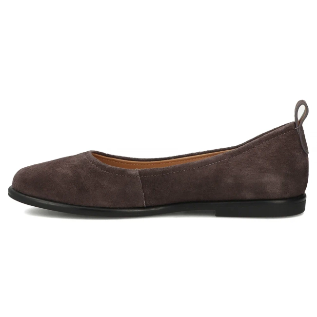 Hnědé kožené baleríny Filippo DP7741/26 D BR