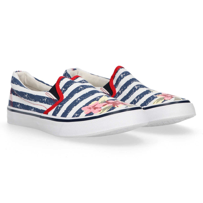 Sneakersy Slip on MCKEY DTN114/16 WH NV bílé