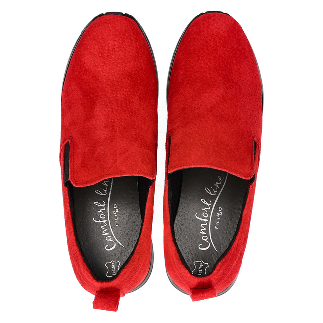 Červené tenisky Filippo DP1512 / 20 RD