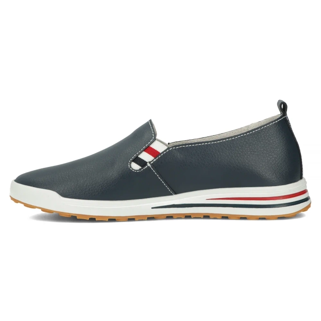 Modré kožené polobotky Filippo DP3510/24 NV