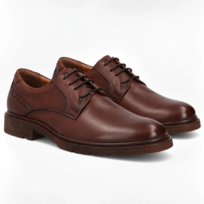 Hnědé kožené polobotky Filippo MP8013/26 BR