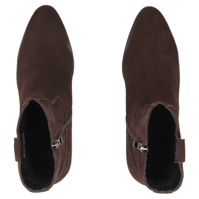 Hnědé kožené kotníkové boty Filippo DBT8251/26 D BR