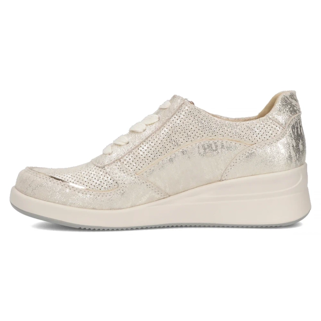 Zlaté kožené sneakersy Filippo DP6209/24 GO