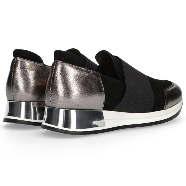 Polobotky Filippo 018 Black Suede/Nickel