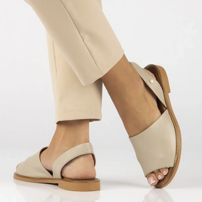 Taupe kožené sandály Filippo 40327