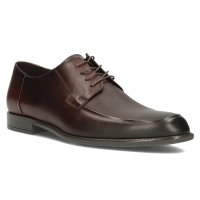 Hnědá kožené polobotky Filippo M-7138/K-542