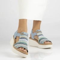 Růžové sandály Rieker 69172-91 multicolor