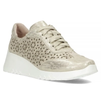Zlaté kožené sneakersy Filippo DP4690/24 GO