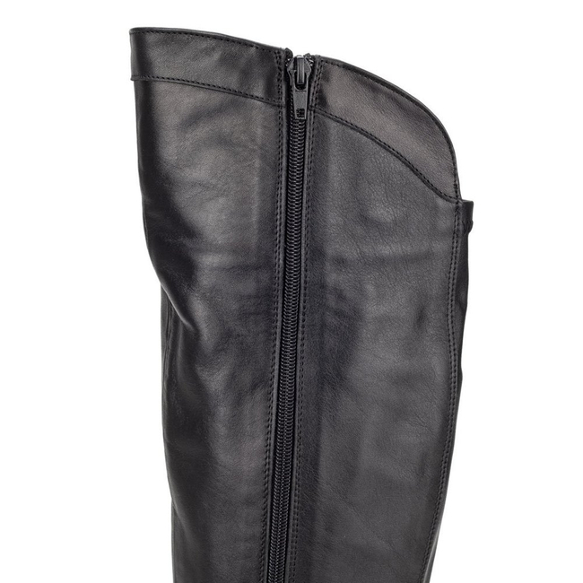 Kožené boty Filippo 1161 černá stretch kůže