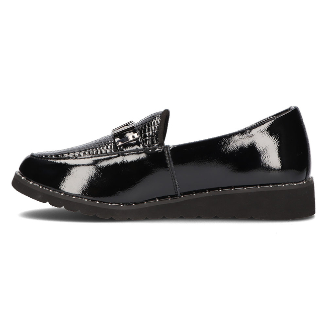 Kožené mokasíny Filippo DP1515/21 BK L černé