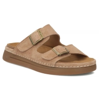 Hnědé kožené pantofle Filippo DK7802/26 BR