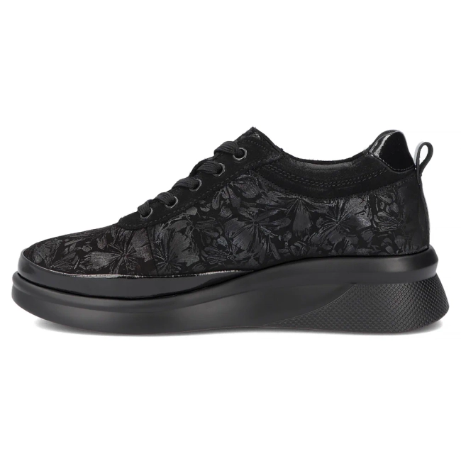 Černé kožené polobotky Filippo DP8097/26 BK MLT