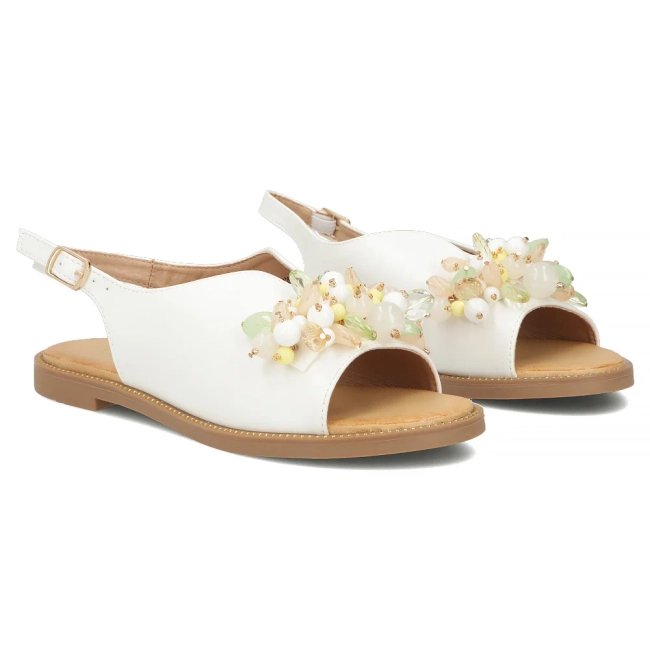 Bílé sandály Filippo DS7900/26 WH