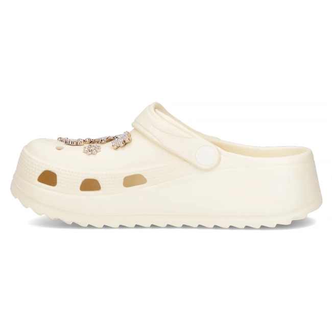 Krémové pantofle Filippo DK6690/24 WH