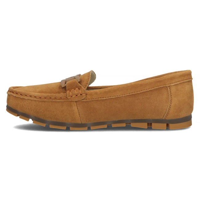 Hnědé kožené mokasíny Filippo DP3630/24 BR