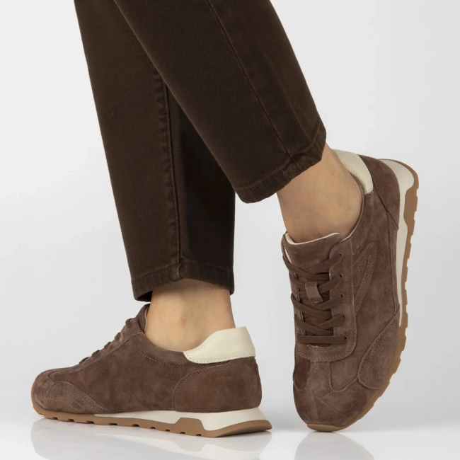 Hnědé kožené tenisky Filippo DP7962/26 BR