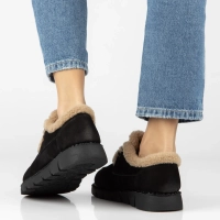 Černé kožené polobotky Filippo DP8181/26 BK