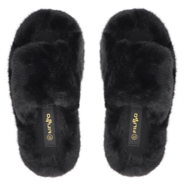 Černé bačkory Filippo DK6680/24 BK