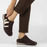 Hnědé kožené tenisky Filippo DP7963/26 D BR
