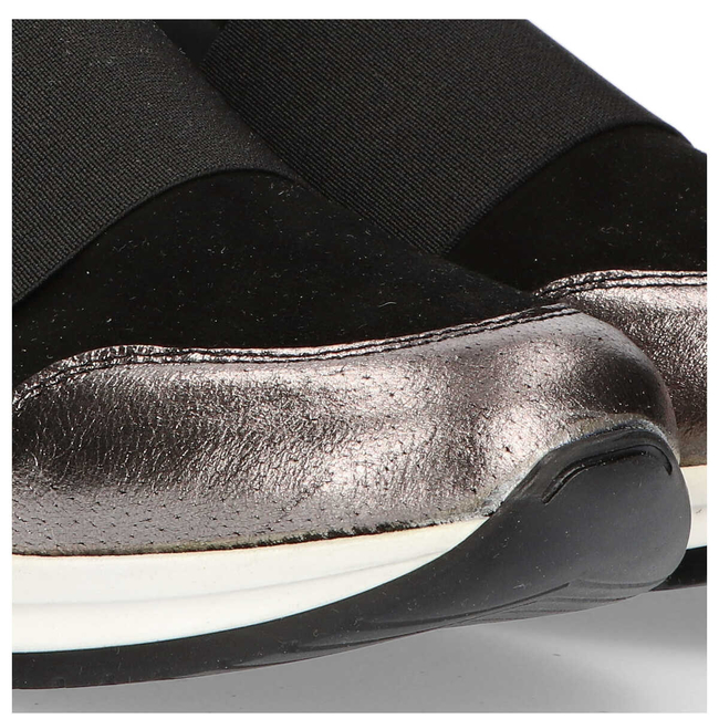 Polobotky Filippo 018 Black Suede/Nickel