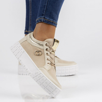 Kožené sneakersy Filippo 149 béžoé