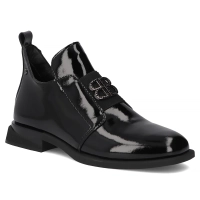 Černé kožené kotníkové boty Filippo DBT4763/25 BK