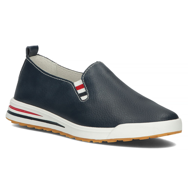 Tmavě modré kožené polobotky Filippo DP3510/22 NV