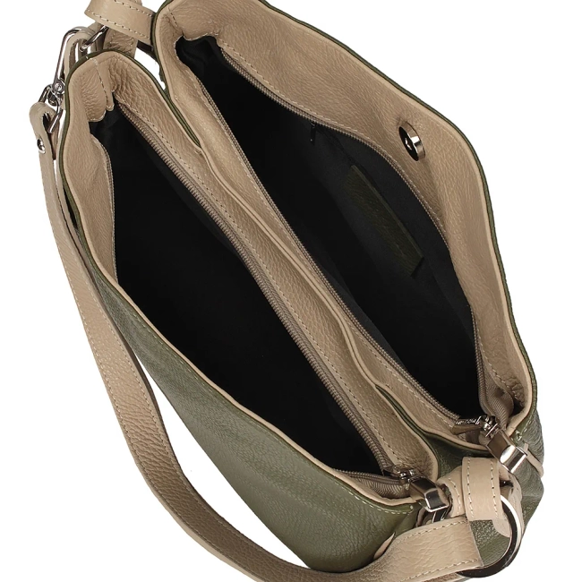 Zelená kabelka Toscanio Shopper F22