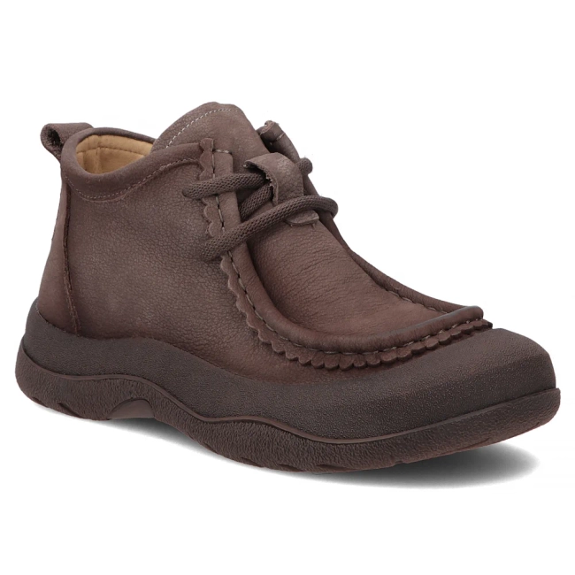 Taupe kožené kotníkové boty Filippo DBT8212/26 GR