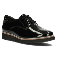 Černé kožené polobotky Filippo DP1514/22 BK