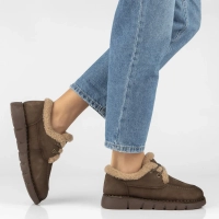 Khaki kožené tenisky Filippo DP8181/26 KH