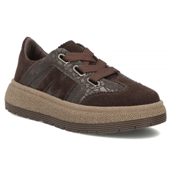 Hnědé kožené tenisky Filippo DP7978/26 BR