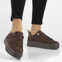 Hnědé kožené polobotky Filippo DP3533/26 D BR
