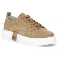 Hnědé kožené tenisky Filippo DP7658/26 BR