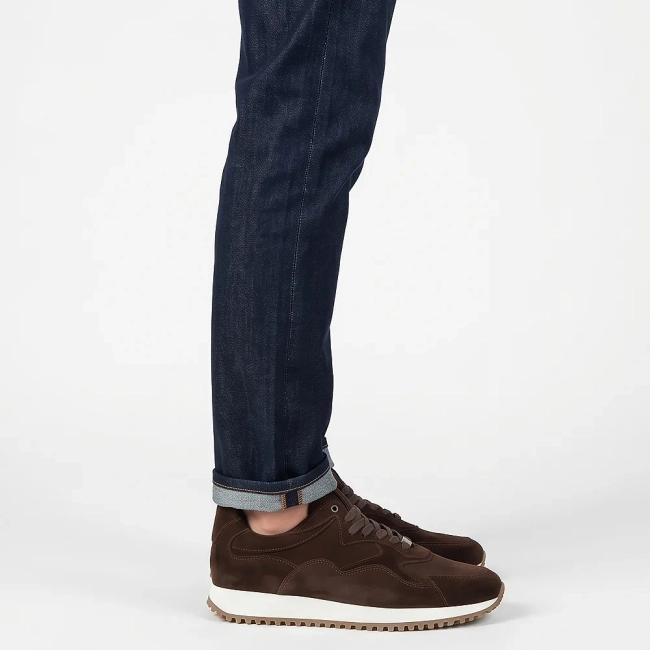 Tmavě hnědé kožené tenisky Filippo MP8276/26 D BR