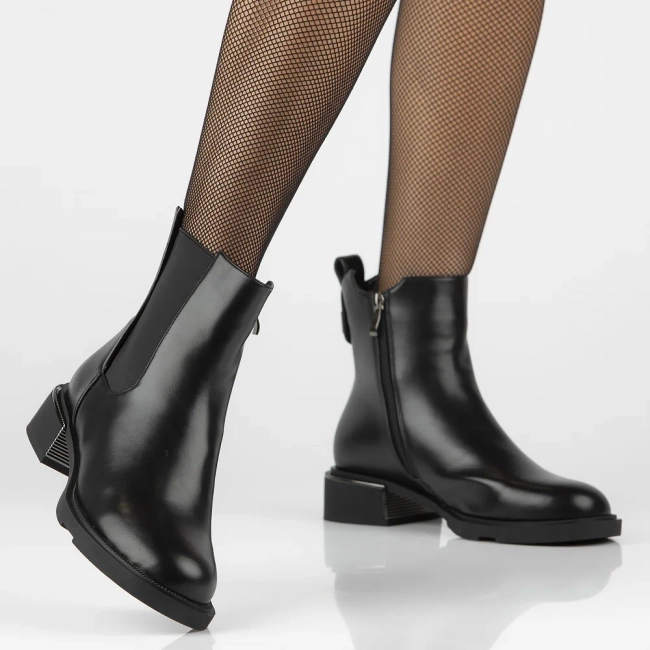 Černě kotníkové boty Filippo DBT4062/24 BK