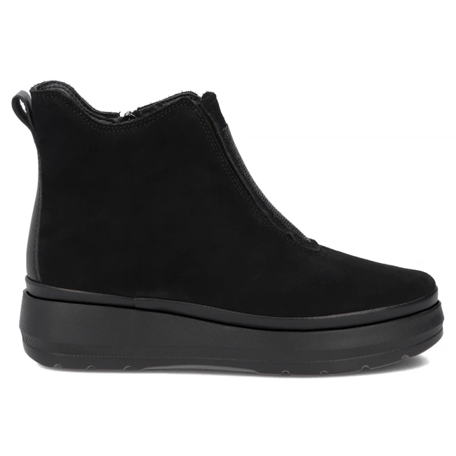Černé kožené kotníkové boty Filippo DBT8264/26 BK
