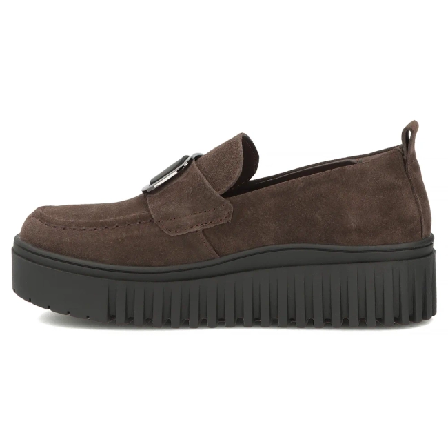 Hnědé kožené polobotky Filippo DP8269/26 D BR