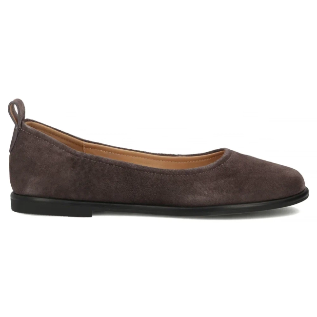 Hnědé kožené baleríny Filippo DP7741/26 D BR