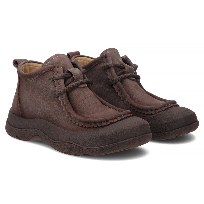 Taupe kožené kotníkové boty Filippo DBT8212/26 GR