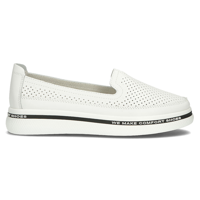 Bílé kožené boty Filippo DP3623/22 WH