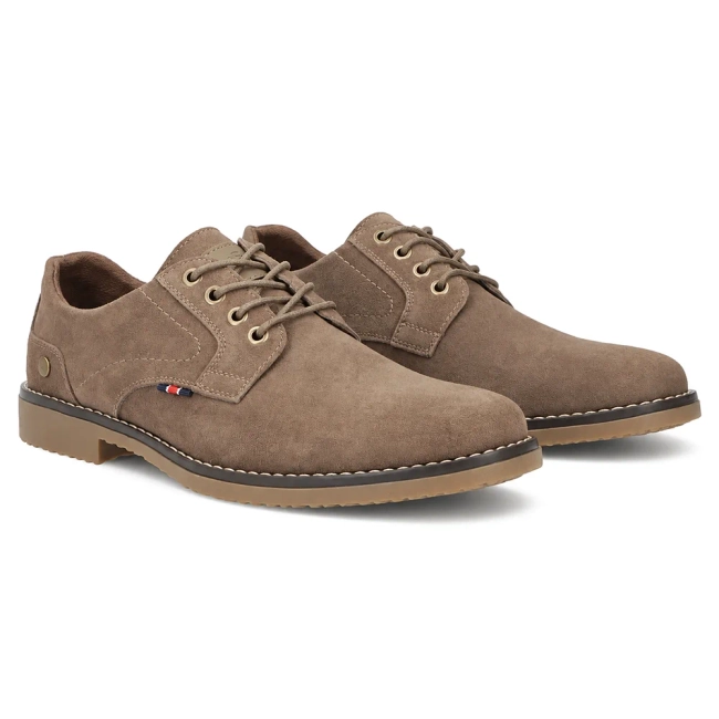 Béžové kožené polobotky Filippo MP8319/26 TP