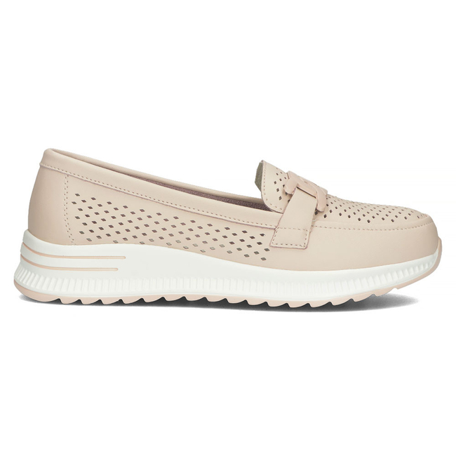 Růžové kožené polobotky Filippo DP4400/23 PI