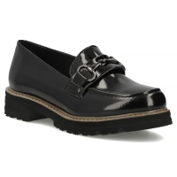 Černé kožené polobotky Filippo DP7654/26 BK L