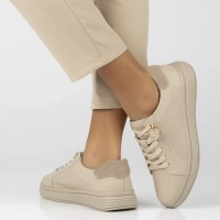 Béžové kožené polobotky Filippo DP6860/26 BE